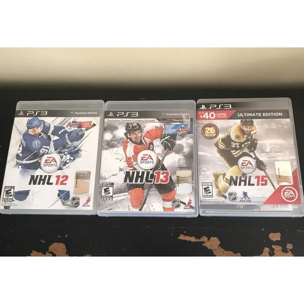 NHL 12-13 & 15-- Ultimate Edition (Sony PlayStation 3, 2014) untested